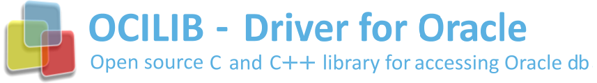 OCILIB (C and C++ Driver for Oracle) - Open source C and C++ library for accessing Oracle databases banner image